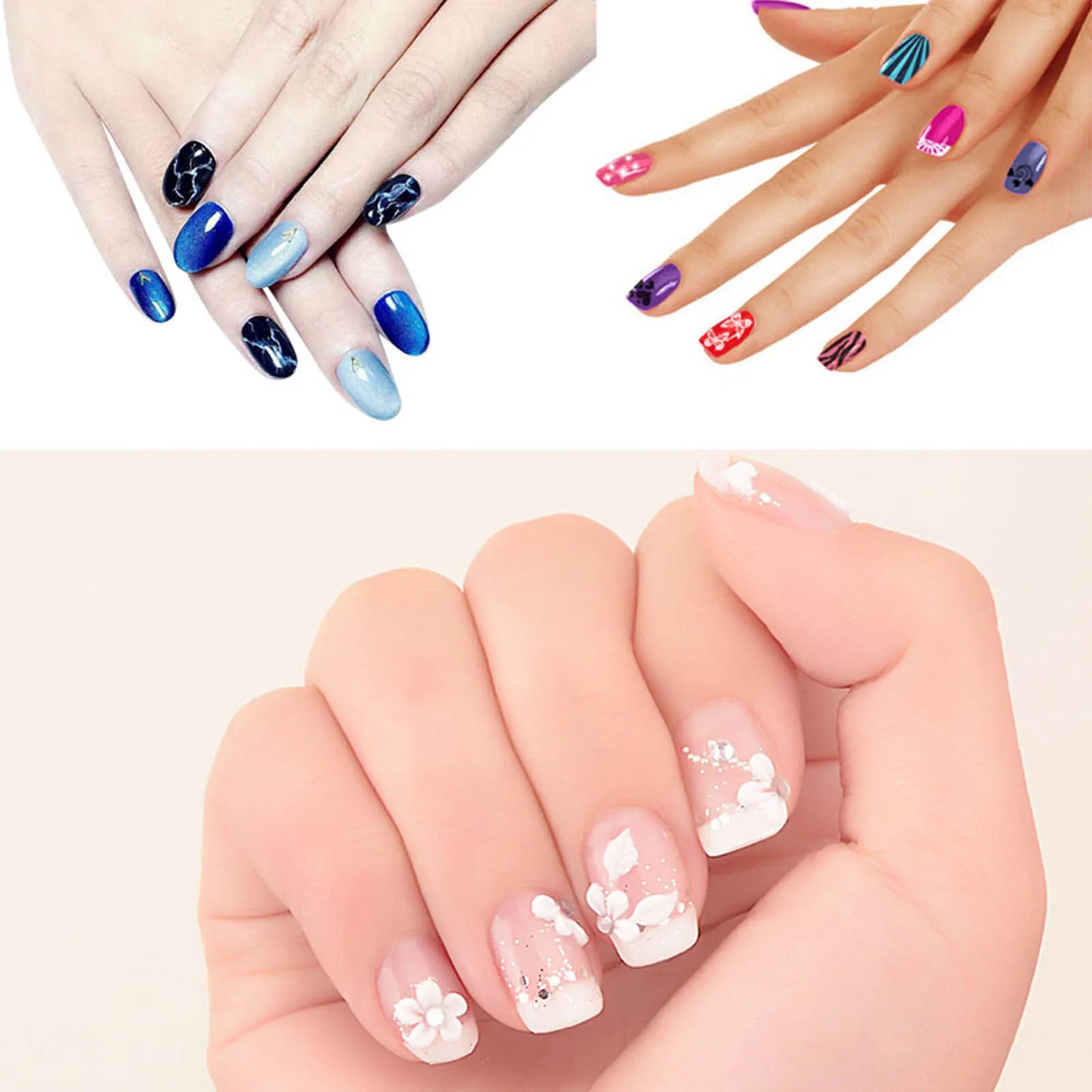 DIY Nail Art Printer Machine — Manicure Stamping Tool with 6 Metal Plates