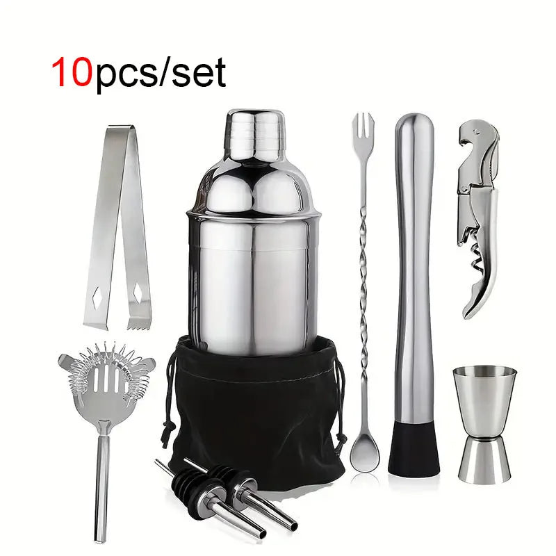 Upors Stainless Steel Cocktail Shaker — Professional Barware Mixer for Drinks