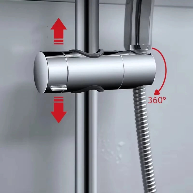 BAIHUAN Universal Shower Head Holder — Adjustable Slide Bar Bracket