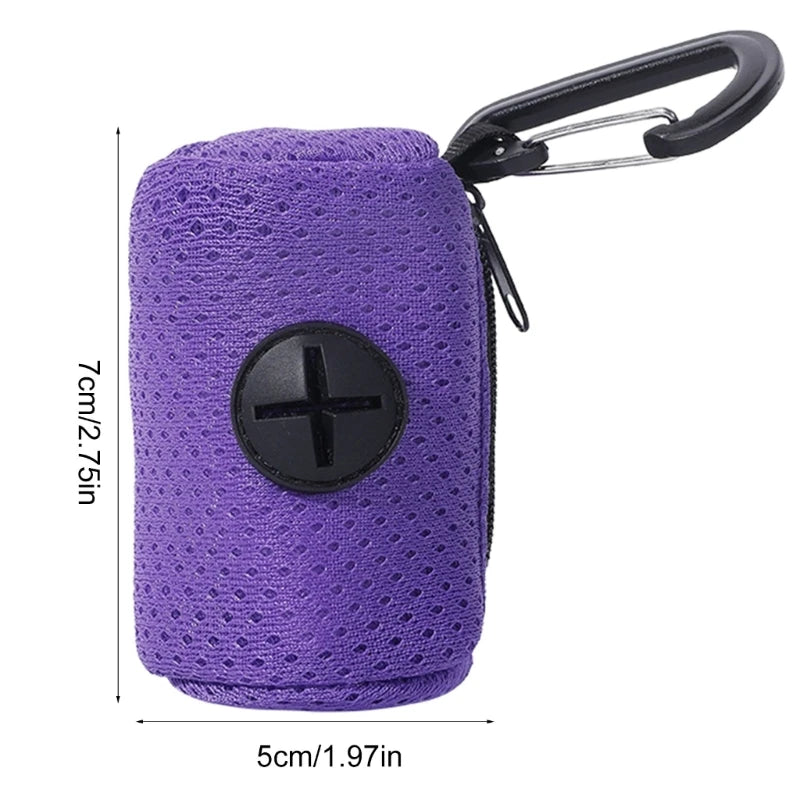 Pet Waste Bag Dispenser — Durable Mesh Poop Bag Holder for Walks