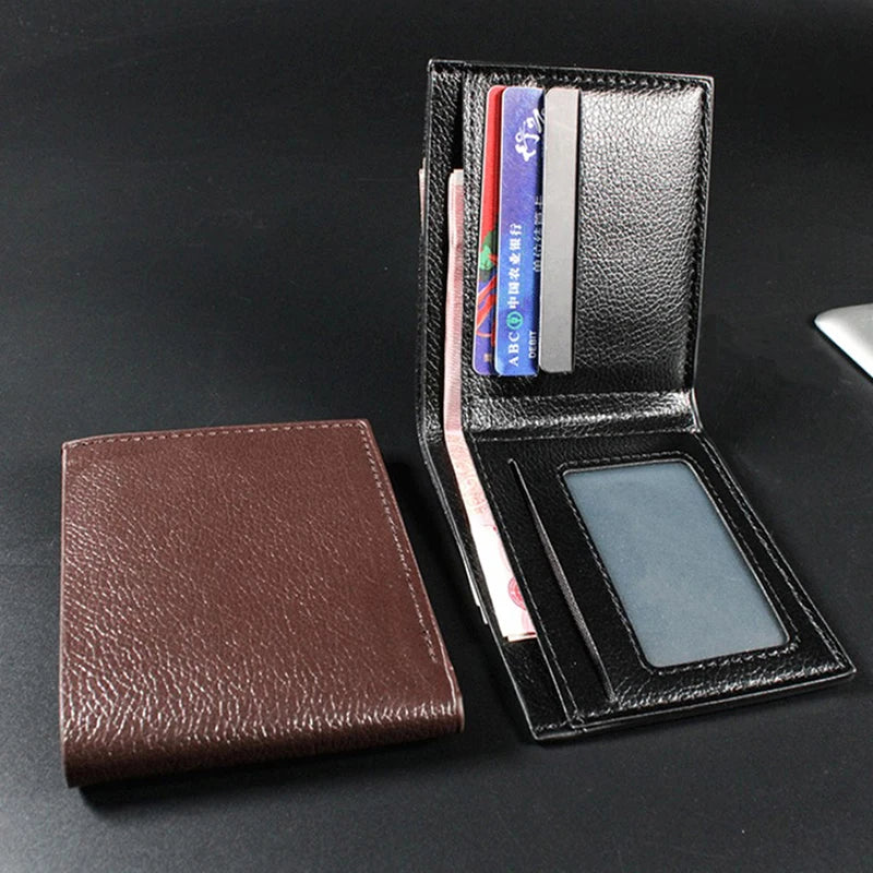 ZTBBAO Genuine Leather Men's Wallet — Slim Bifold Design for Daily Use