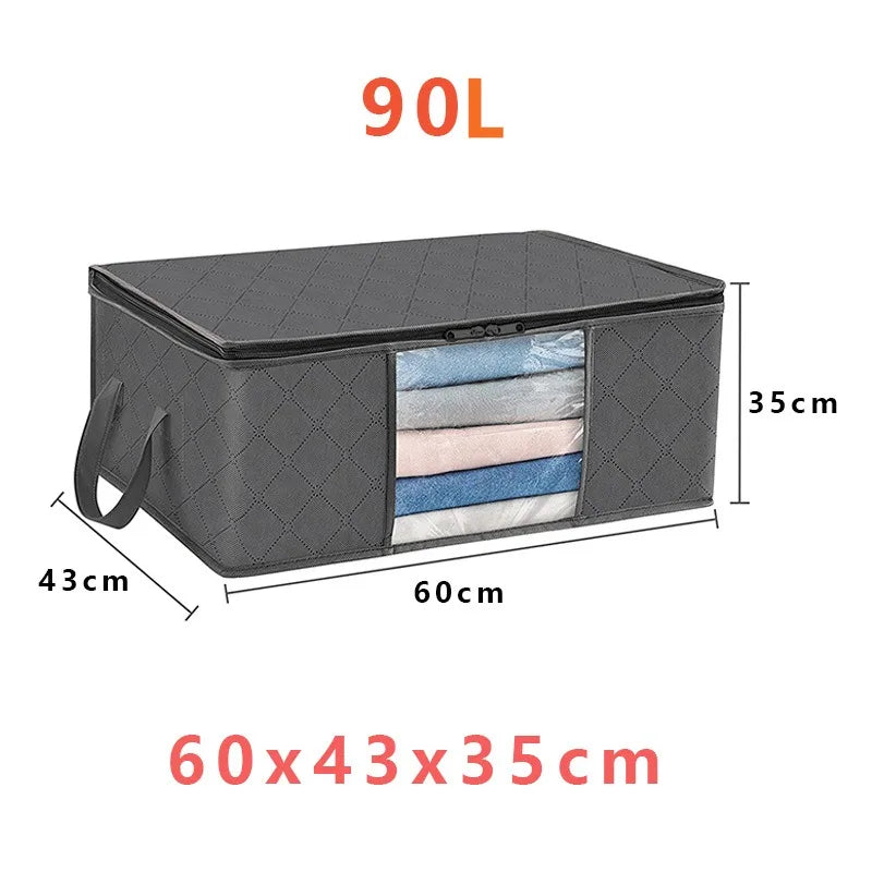 Foldable Clothes Storage Bag — Large Capacity Organizer for Bedding