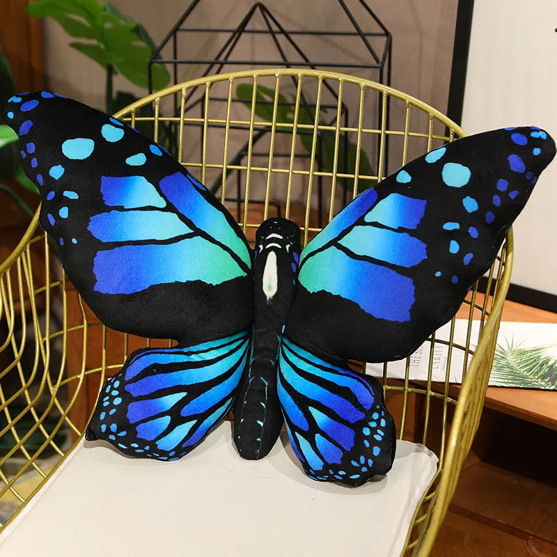Butterfly Plush Pillow — Soft Decorative Cushion for Home Decor