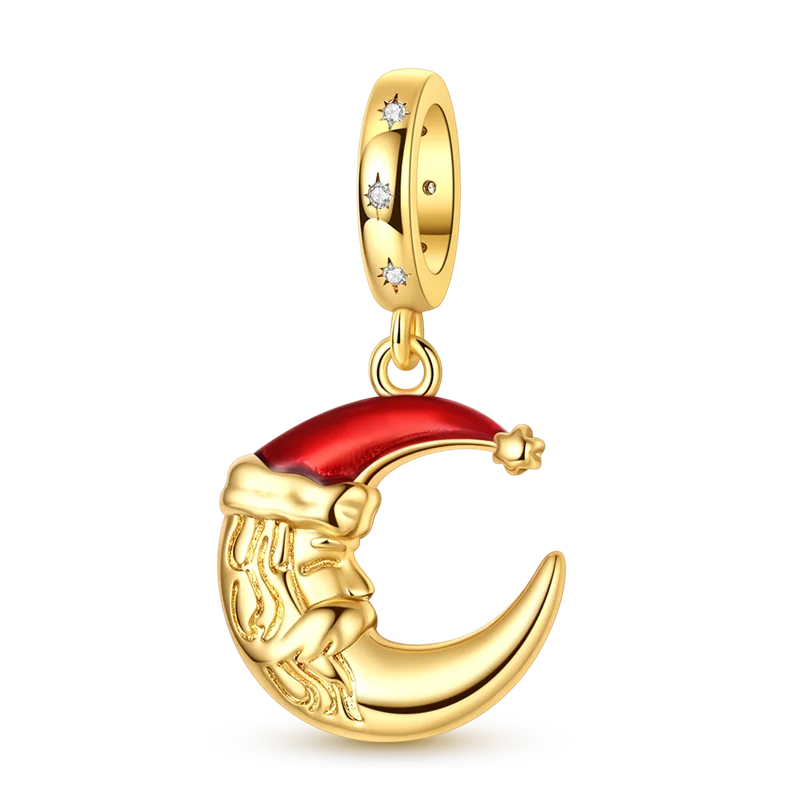 Charmhub Sparkling Zircon Elephant Charm — Gold Plated 925 Sterling Silver Bead