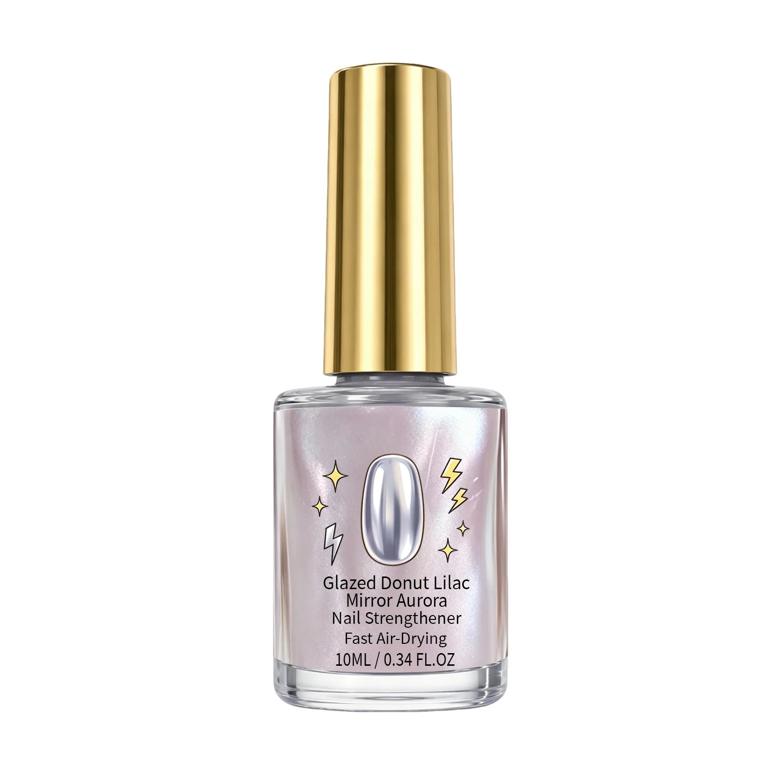 Purple Metallic Gel Nail Polish — Mirror Effect Aurora Finish, Quick Dry