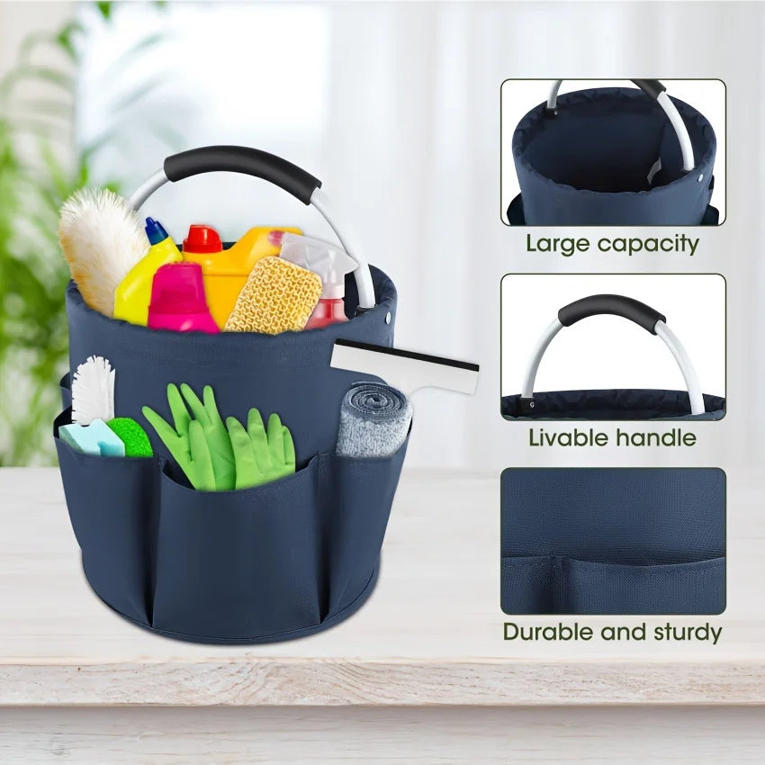 Foldable Tool Storage Bag — 17L Multi-Purpose Organizer Basket
