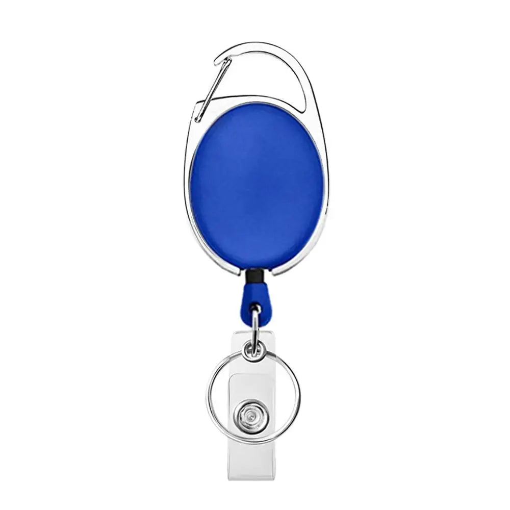 Retractable Badge Reel — Oval ID Holder with Heavy Duty Clip