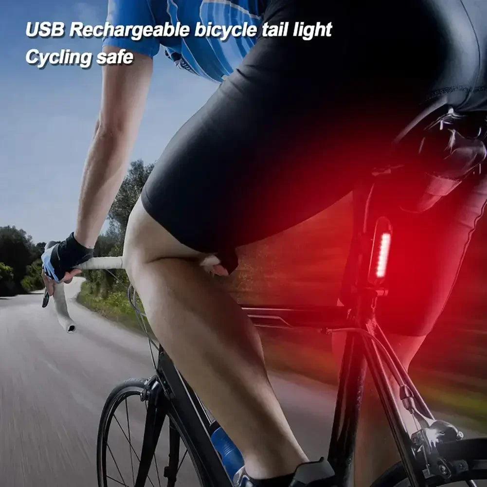Ultra Bright USB Rechargeable Bike Tail Light — Waterproof LED Safety Lamp