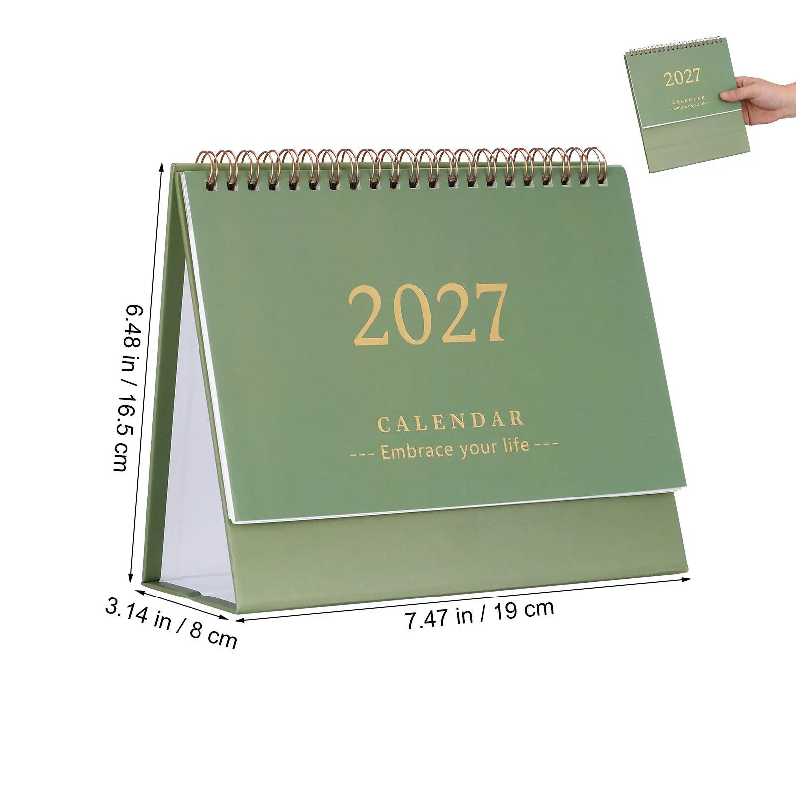 NUOLUX 18-Month Academic Desk Calendar — July 2026 to December 2027 Planner