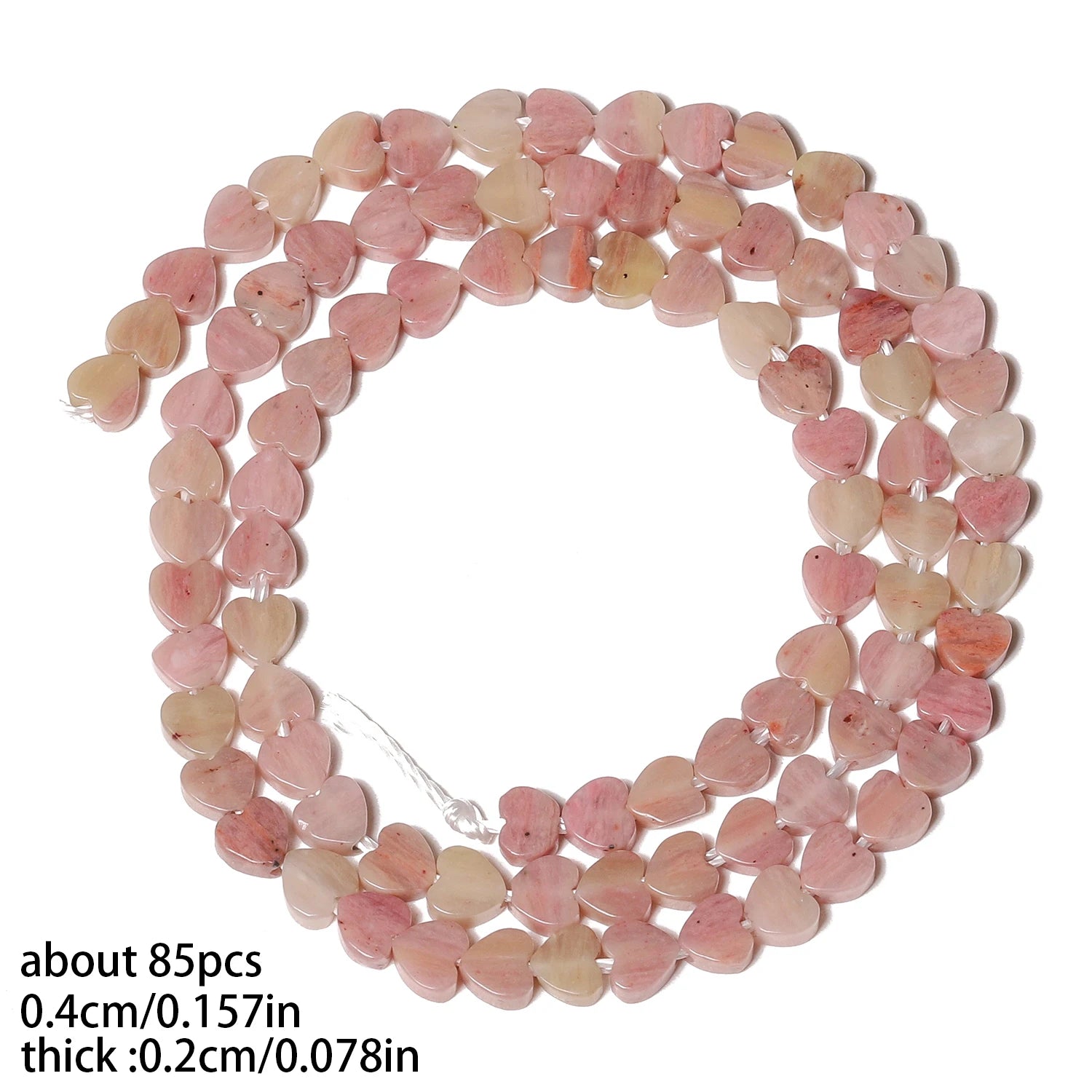 Natural Rhodonite Stone Beads — Multi-Shape Charms for DIY Jewelry Making