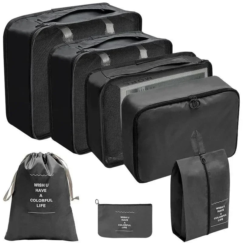 YUEYi Travel Organizer Set — Space-Saving Suitcase Packing Cubes