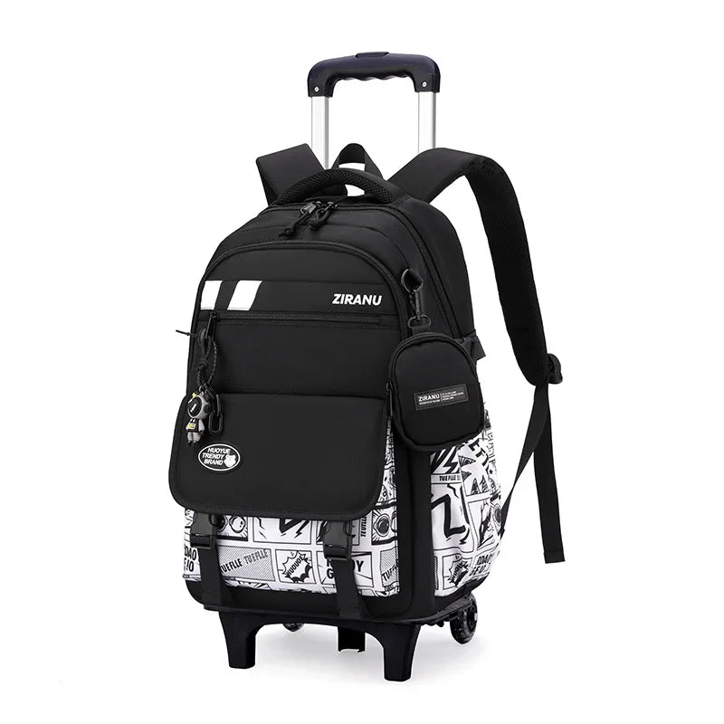 Children's Wheeled School Backpack — Rolling Trolley Bag for Students