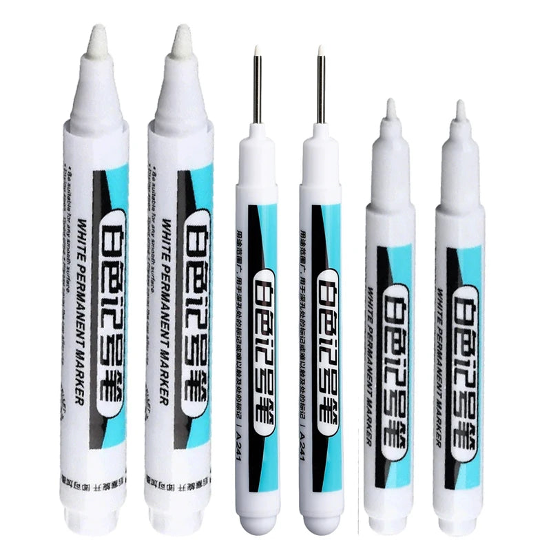 HOPK White Permanent Marker Pens — Multi-Surface Paint Pen Set