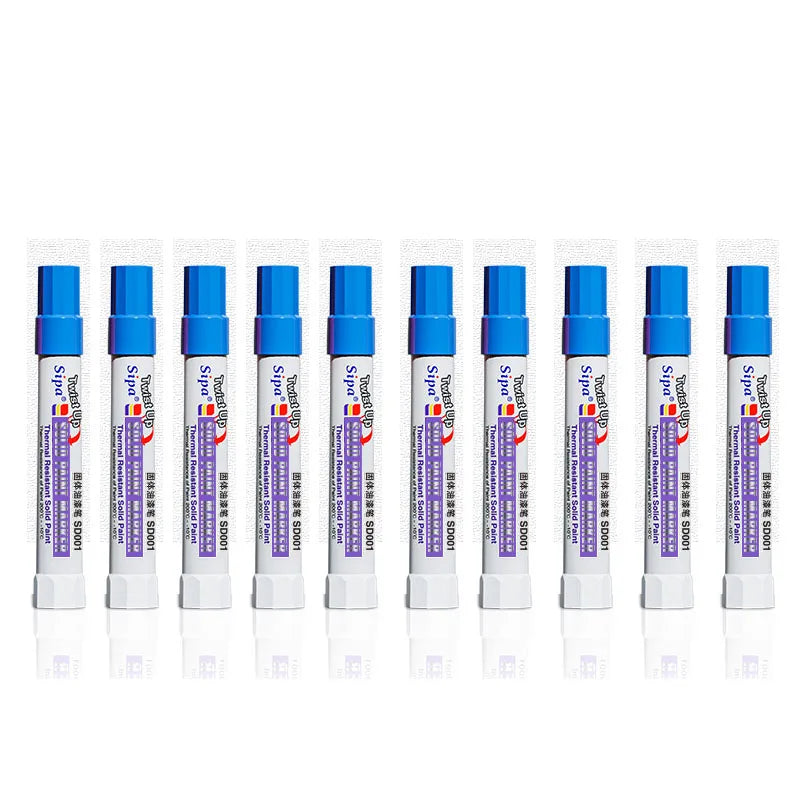 Solid Paint Pen Set — Waterproof & High Temperature Resistant Markers