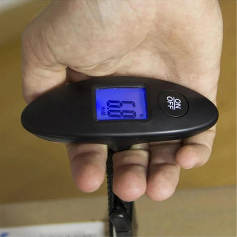 DIDA BEAR Digital Luggage Scale — Portable Hanging Scale with Blue Backlight