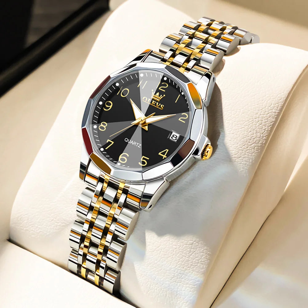 OLEVS 9931 Elegant Women's Watch — Luxury Stainless Steel Quartz Timepiece