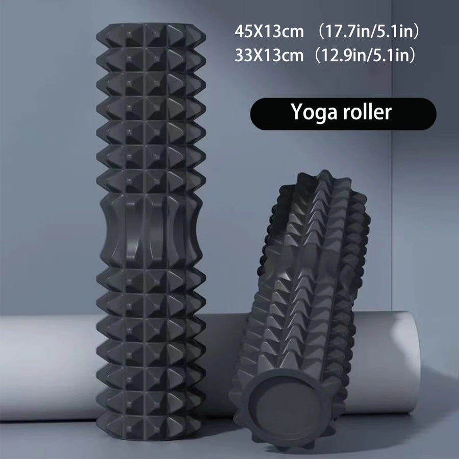 Yoga Foam Roller and Massage Block Set — Muscle Relaxation & Fitness Tools