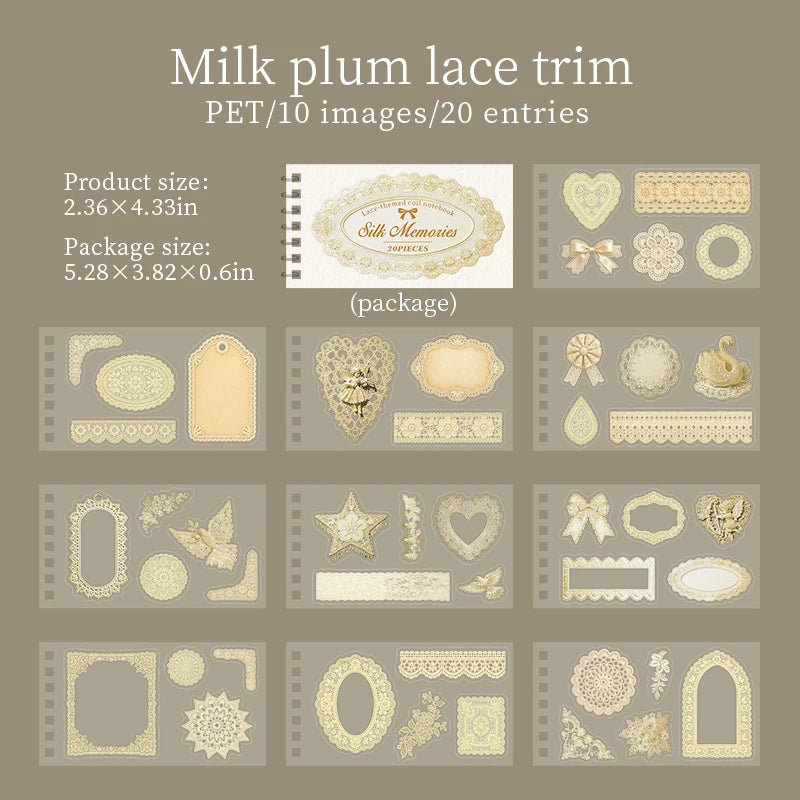 Lace Sticker Book — DIY Scrapbooking Kit