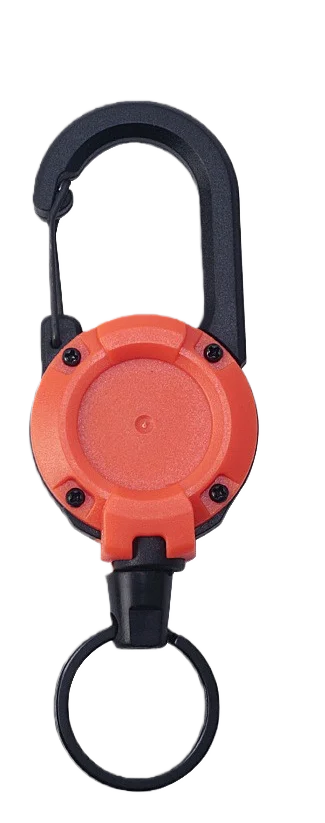 Heavy Duty Retractable Keychain — Durable Carabiner Badge Reel & Key Holder