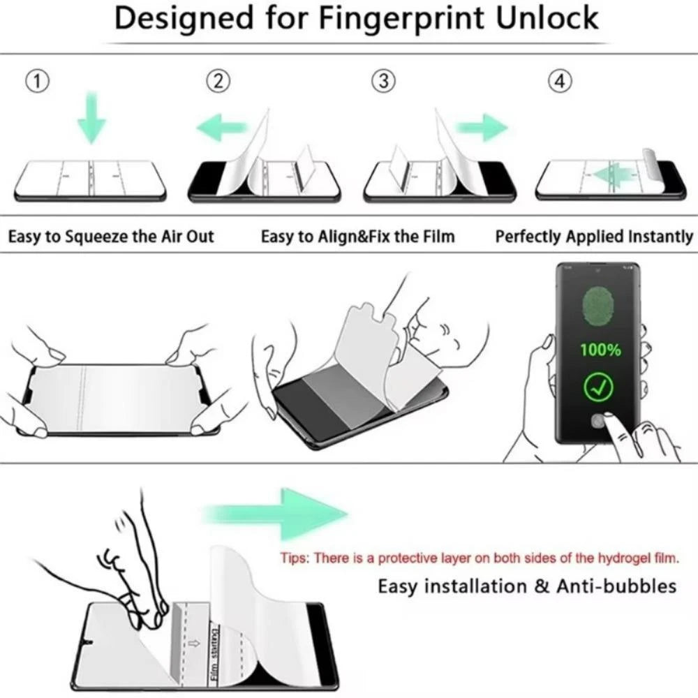 NNBILI Hydrogel Screen Protector — Full Coverage Anti-Scratch Film