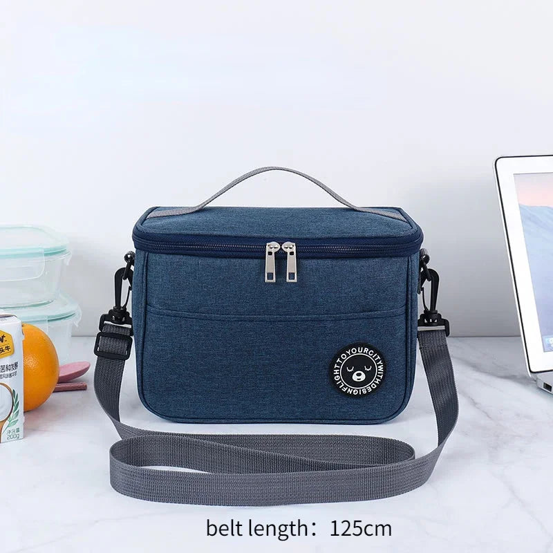 Insulated Lunch Bag — Thermal Food Storage for Office and Picnic