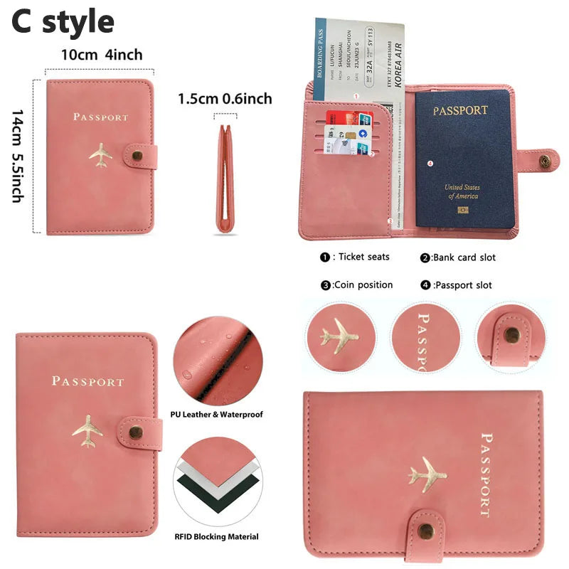 SNUGUG Leather Passport Holder — Waterproof Travel Wallet & Card Case