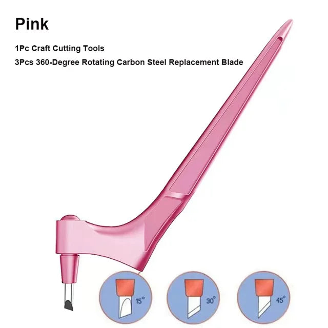 Precision Craft Cutting Pen — 360 Degree Rotating Blade for DIY Art