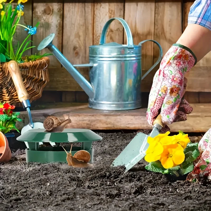 Reusable Snail and Slug Traps — Durable Garden Pest Catcher with Lid
