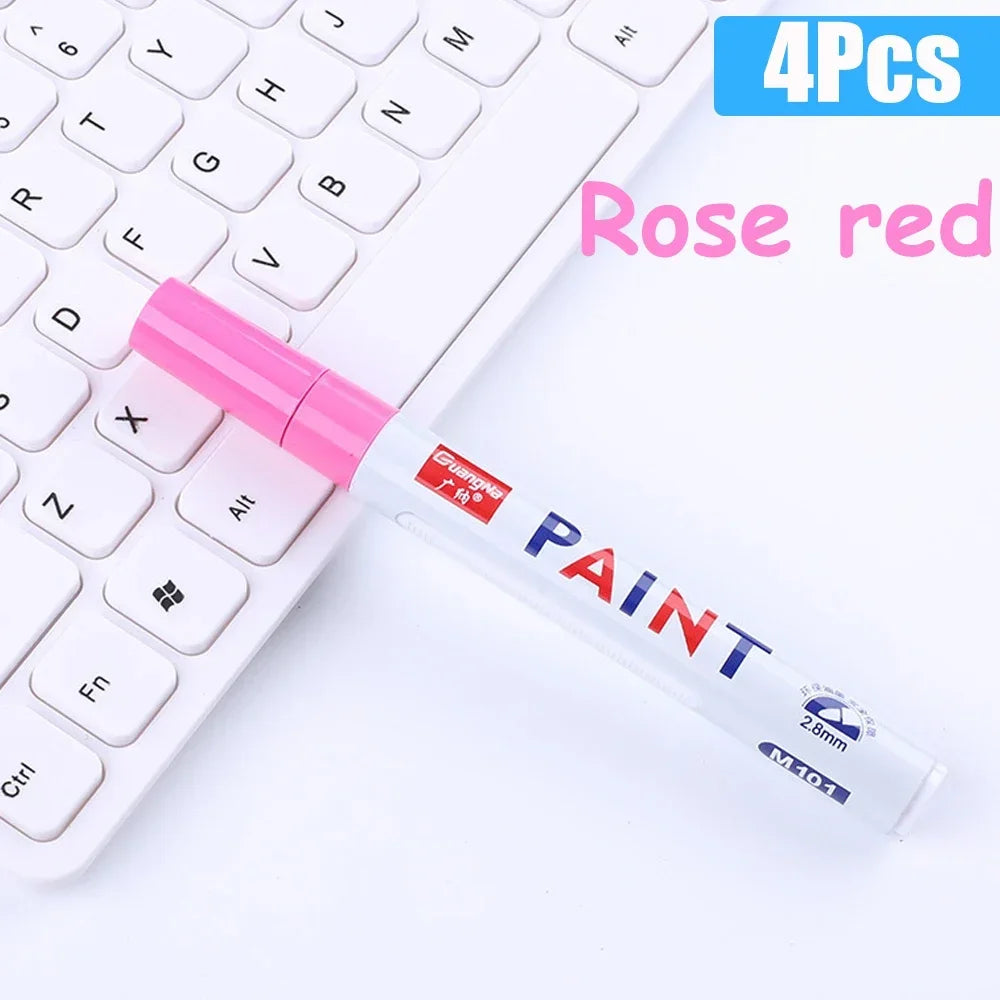 Permanent Paint Marker Pens — Waterproof Quick-Dry Tire & Craft Markers