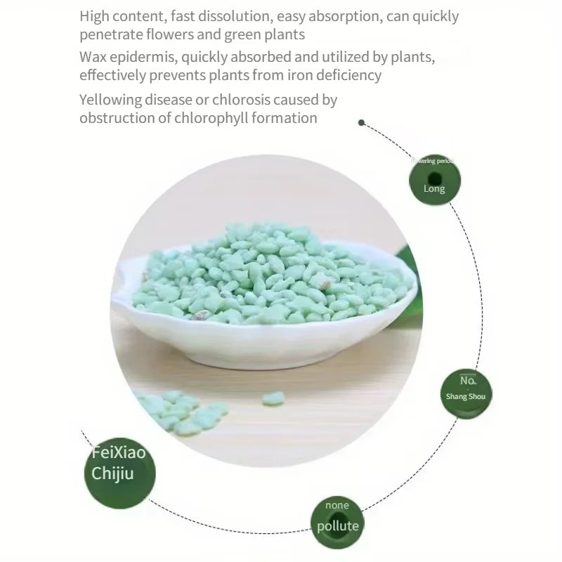 Ferrous Sulfate Flower Acid Fertilizer — Iron Supplement for Acid-Loving Plants