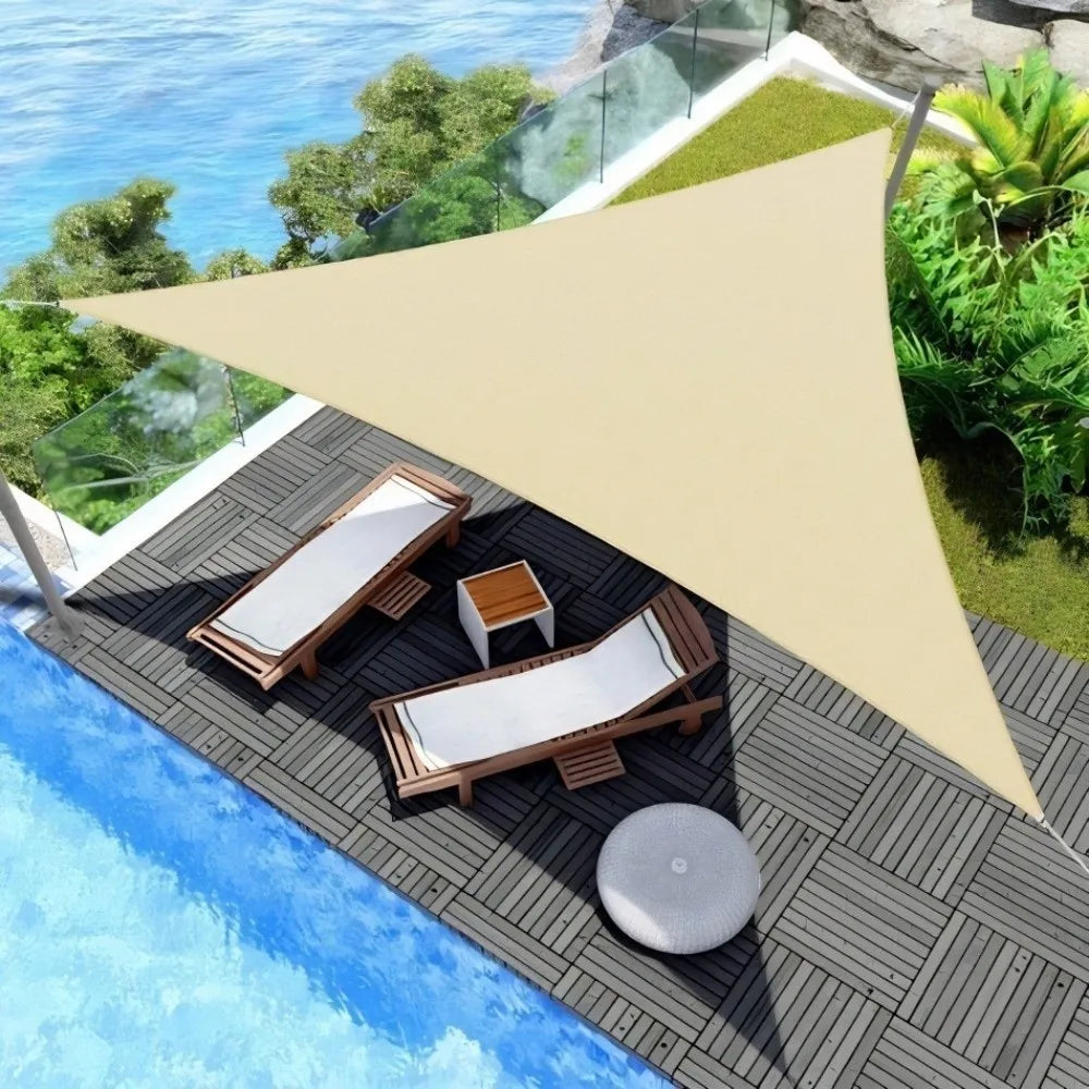 Triangle Sun Shade Sail — UV Protection Canopy for Garden & Patio