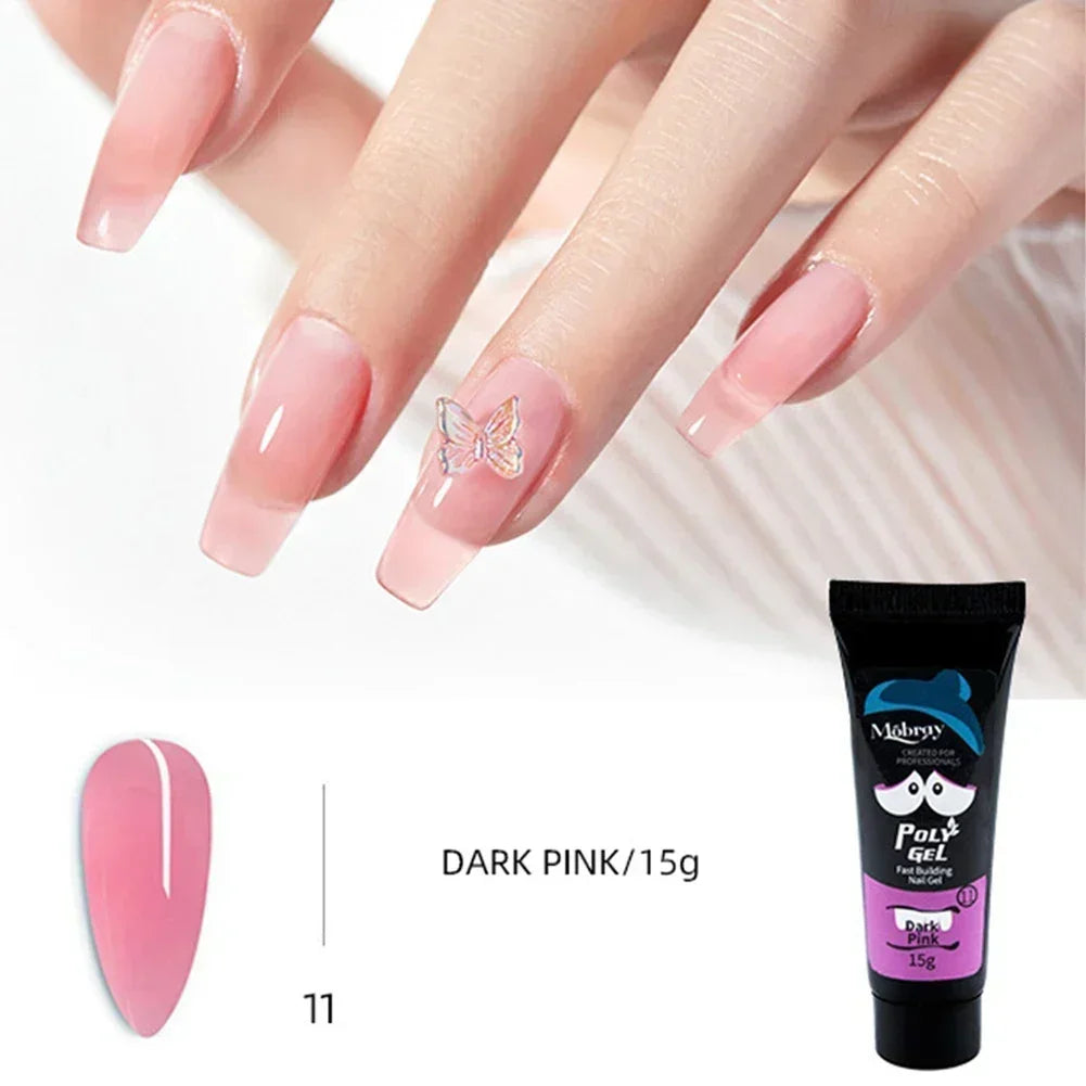 Poly Nail Gel Extension Set — Quick Building Manicure Kit