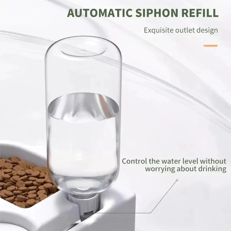 Multi-Functional Pet Feeding Bowl — Dual Water and Food Station