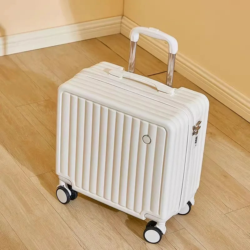 18-Inch Lightweight Travel Luggage — Hard Shell Spinner Suitcase with Combination Lock