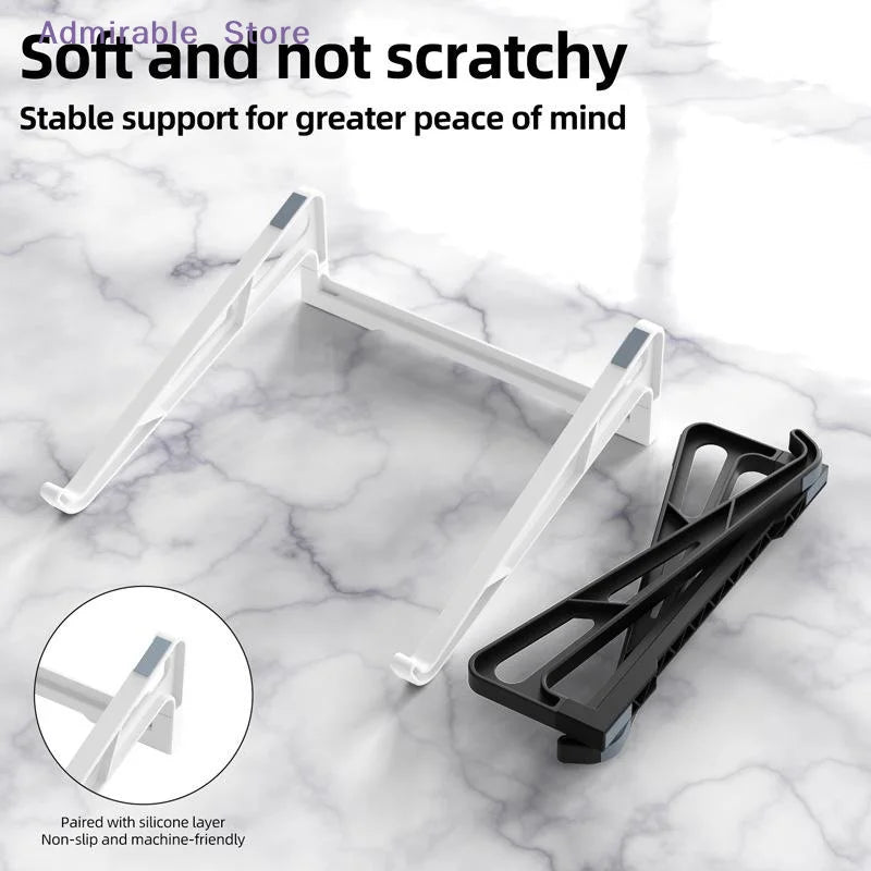 Adjustable Folding Laptop Stand — Portable Ergonomic Riser for Work and Travel