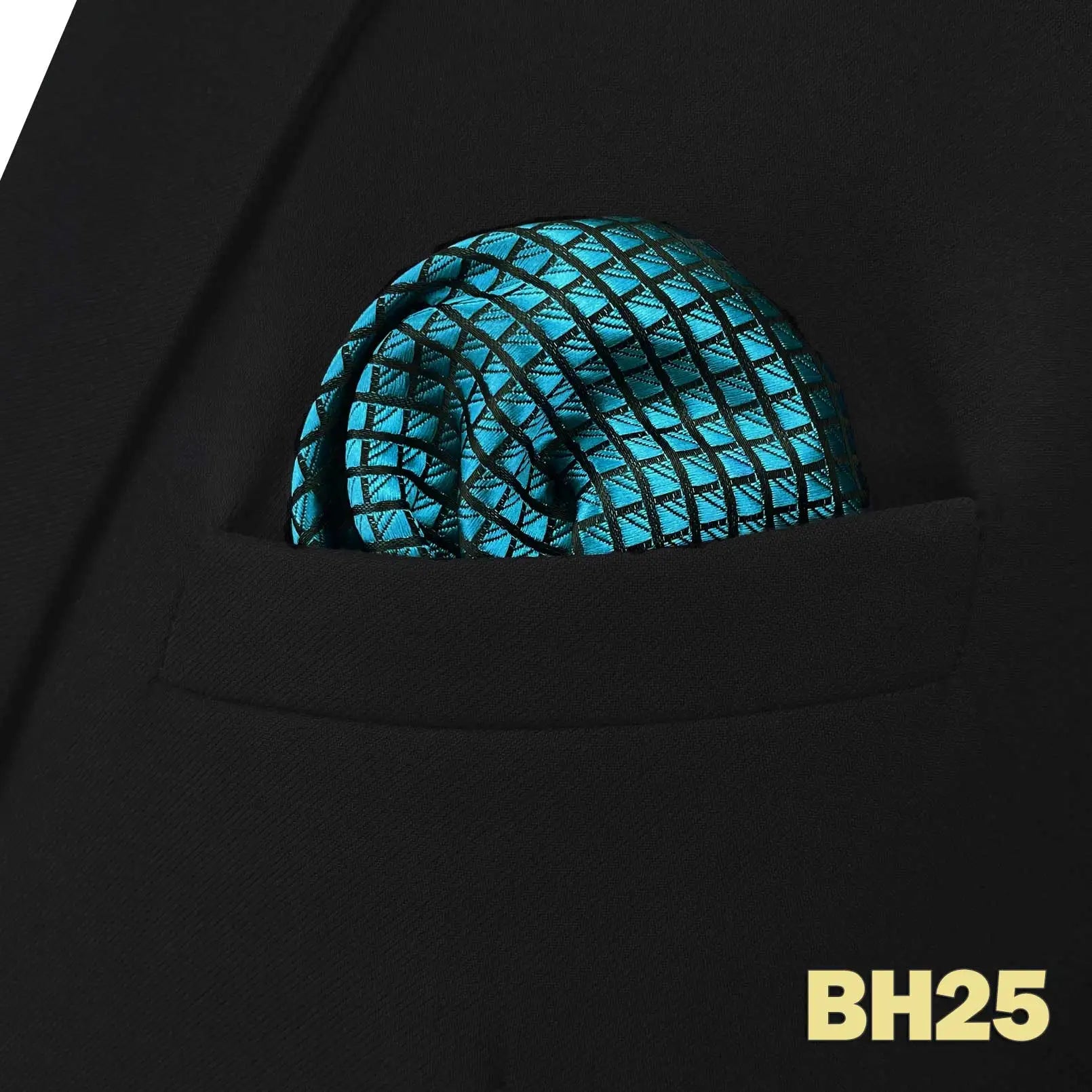 shlax&wing Men's Paisley Pocket Square — Elegant Microfiber Handkerchief for Suits