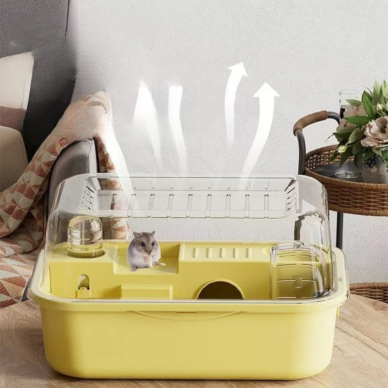 Large Hamster Habitat — Chewproof Cage with Acrylic Sheets