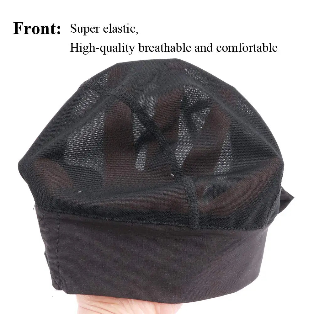Mesh Wig Cap with Adjustable Headband — Secure Grip for Wig Styling