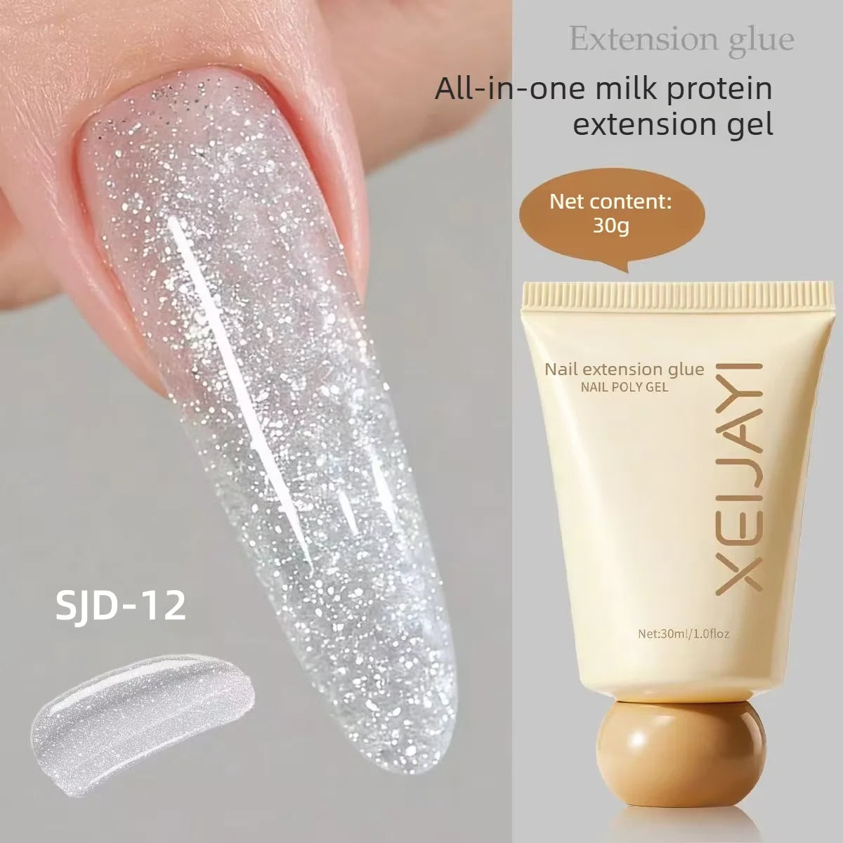 XEIJAYI Poly Gel Nail Extension Kit — Bubble-Free Builder Gel for Manicures