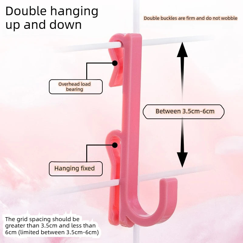 Multi-Purpose Mesh Panel Hooks — Versatile Wall-Mounted Display Racks