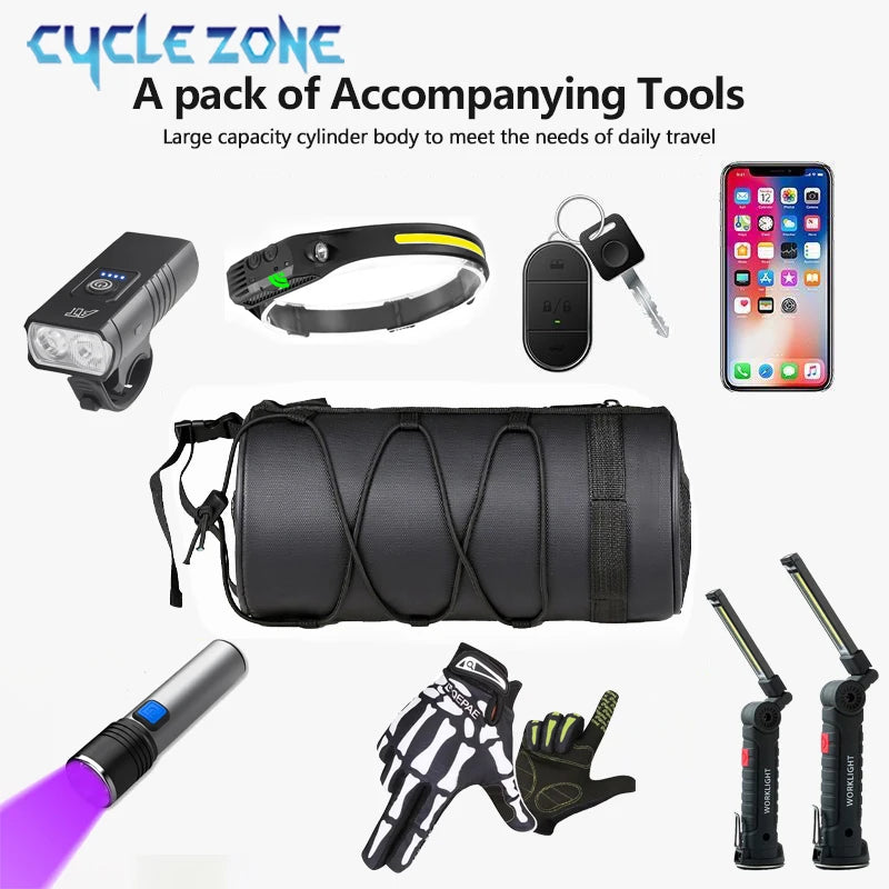 Cycle Zone Multifunctional Bicycle Handlebar Bag — Versatile Front Frame Pouch