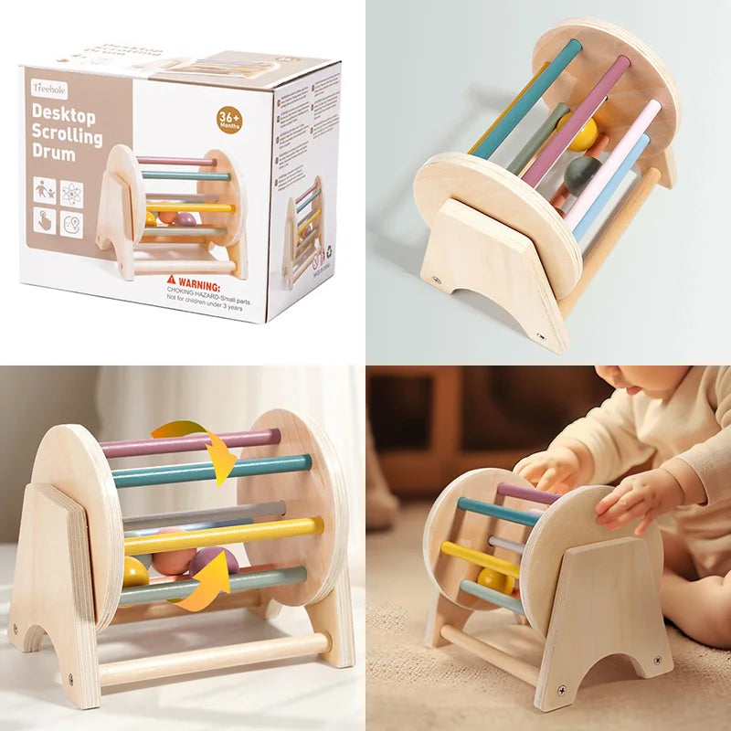 Brozebra Wooden Handheld Bell — Montessori Musical Percussion Toy