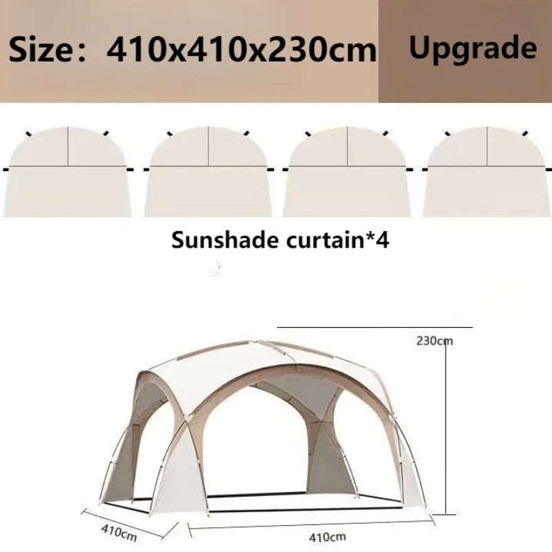 OIMG Beach Dome Sun Shelter — Portable Windproof Camping Canopy