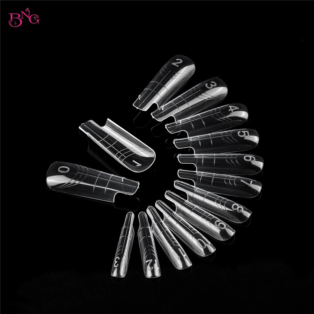 Dual Nail Forms for Poly Gel — Full Cover Manicure Extension Molds