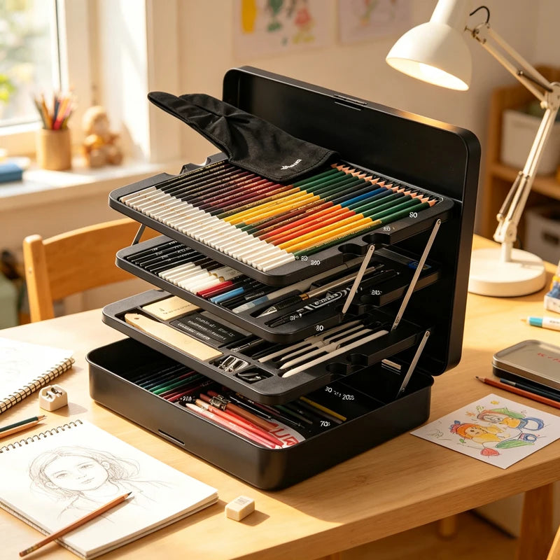 Art Supply Kit — Professional Sketch Pencil Set, kissbuty