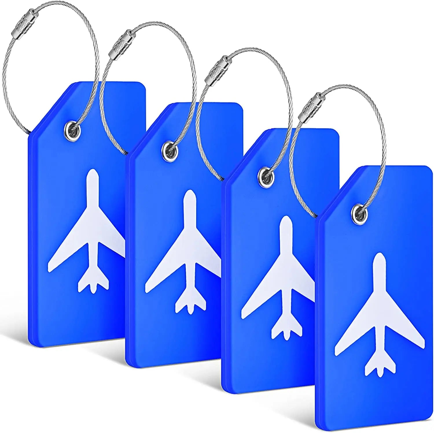 Silicone Luggage Tags with ID Card — Durable Travel Identification Set