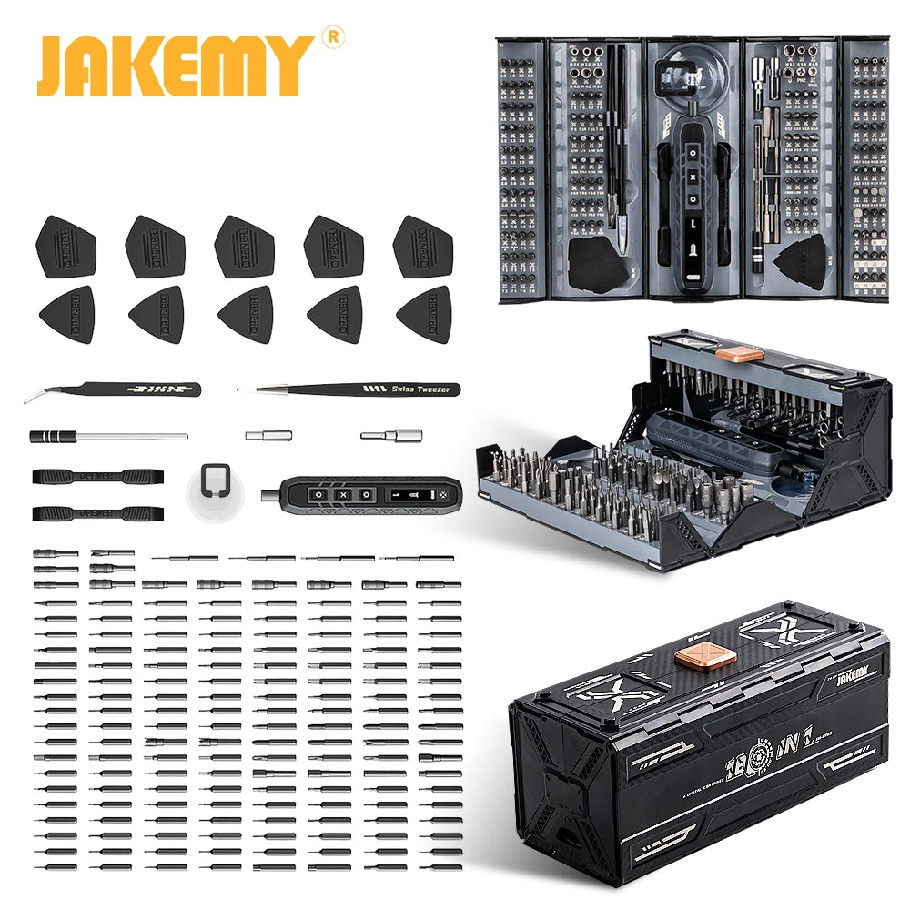 JAKEMY 180-in-1 Precision Screwdriver Set — Multifunctional Repair Kit