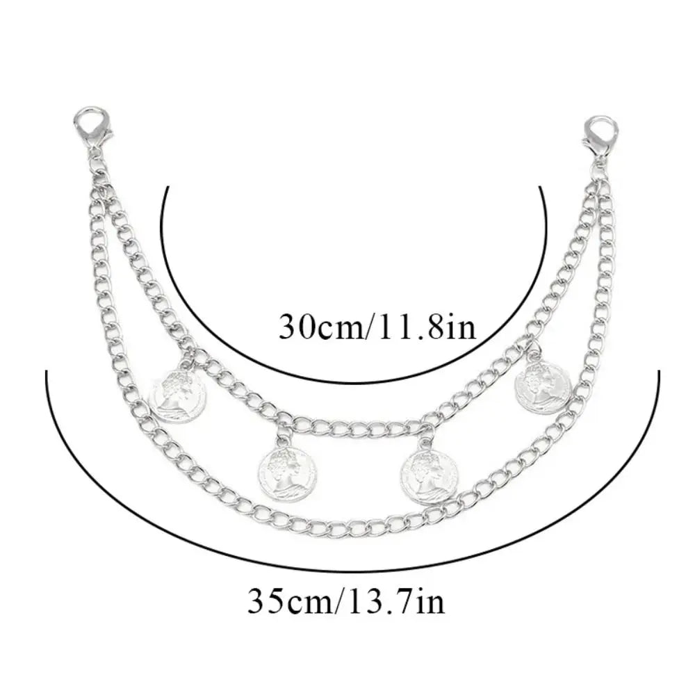 Metal Bag Chain Replacement — Versatile Shoulder Strap & Clothing Accessory