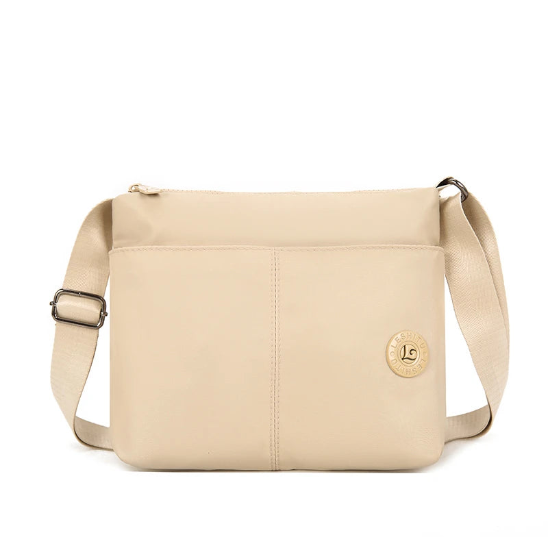 Women's Nylon Crossbody Bag — Multi-Pocket Messenger Purse for Travel
