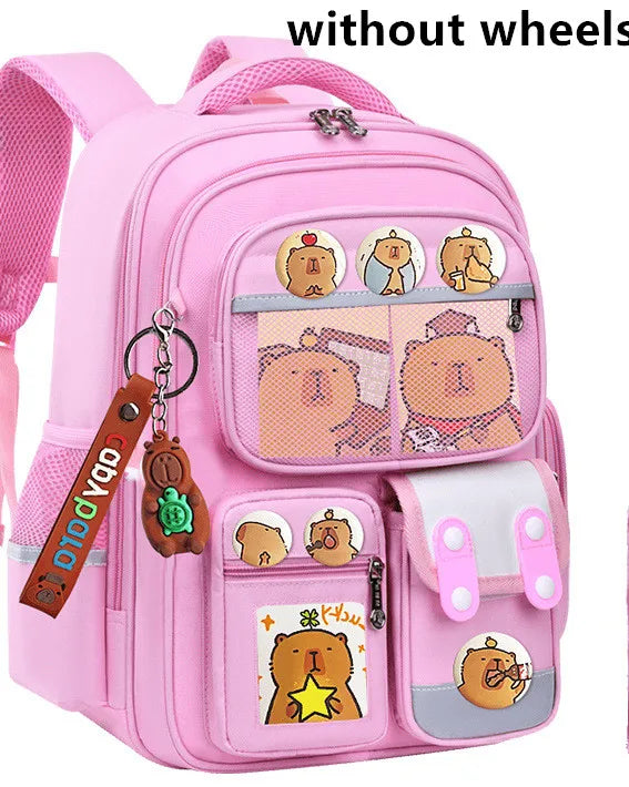 Kids Rolling School Bag — High Capacity Trolley Backpack with Wheels